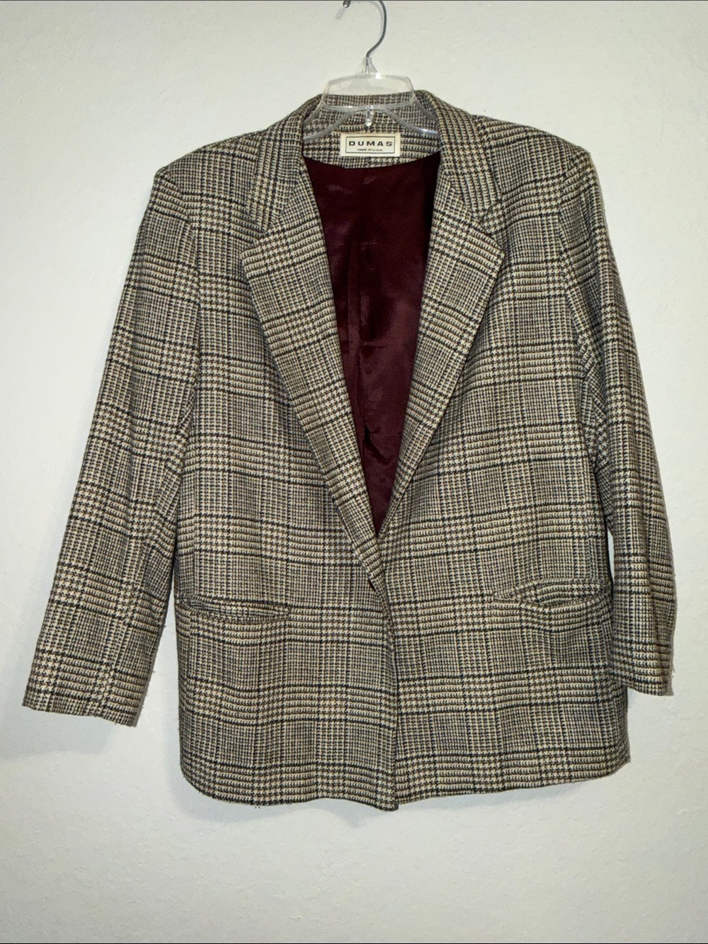 Vintage Blazer Classic Tweed Vintage Sports Jacket Coat Suit Jacket 80s 90s